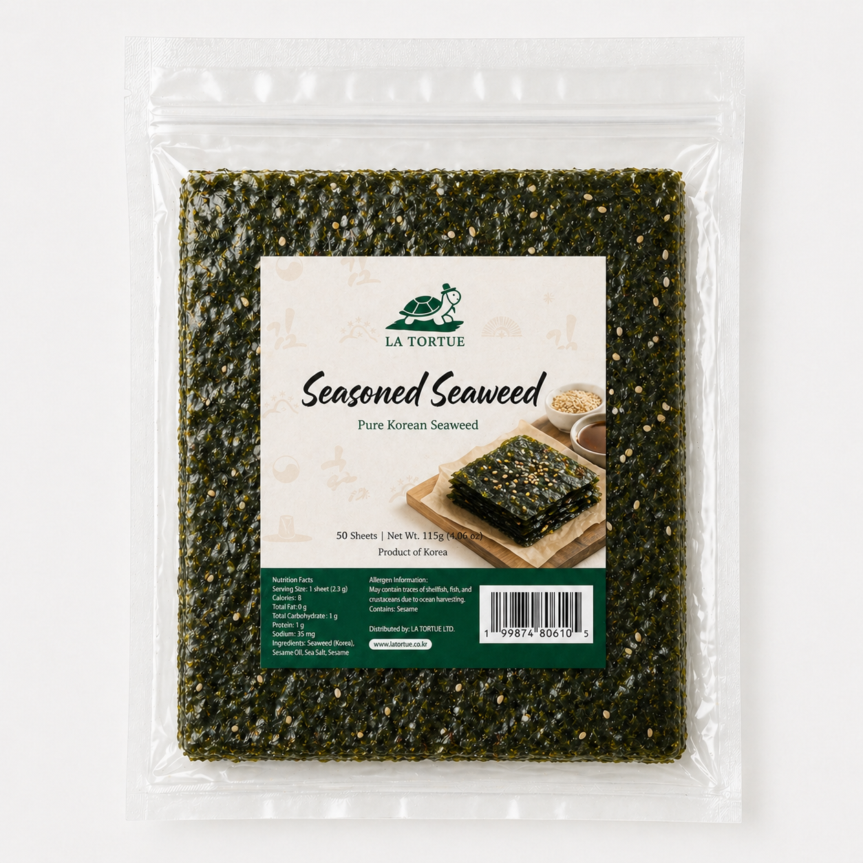 La Tortue Seasoned Seaweed - 조미김